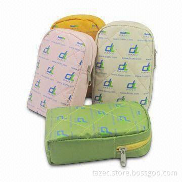 Camera Pouches with Different Designs and Colors, Made of Nylon Material